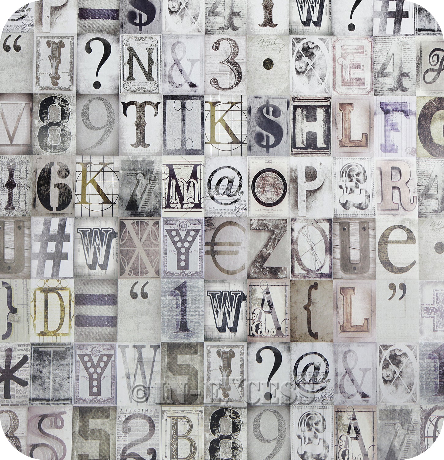 1 Wall Designer Photo Motif Wallpaper - Typograpy W10MTYPO01