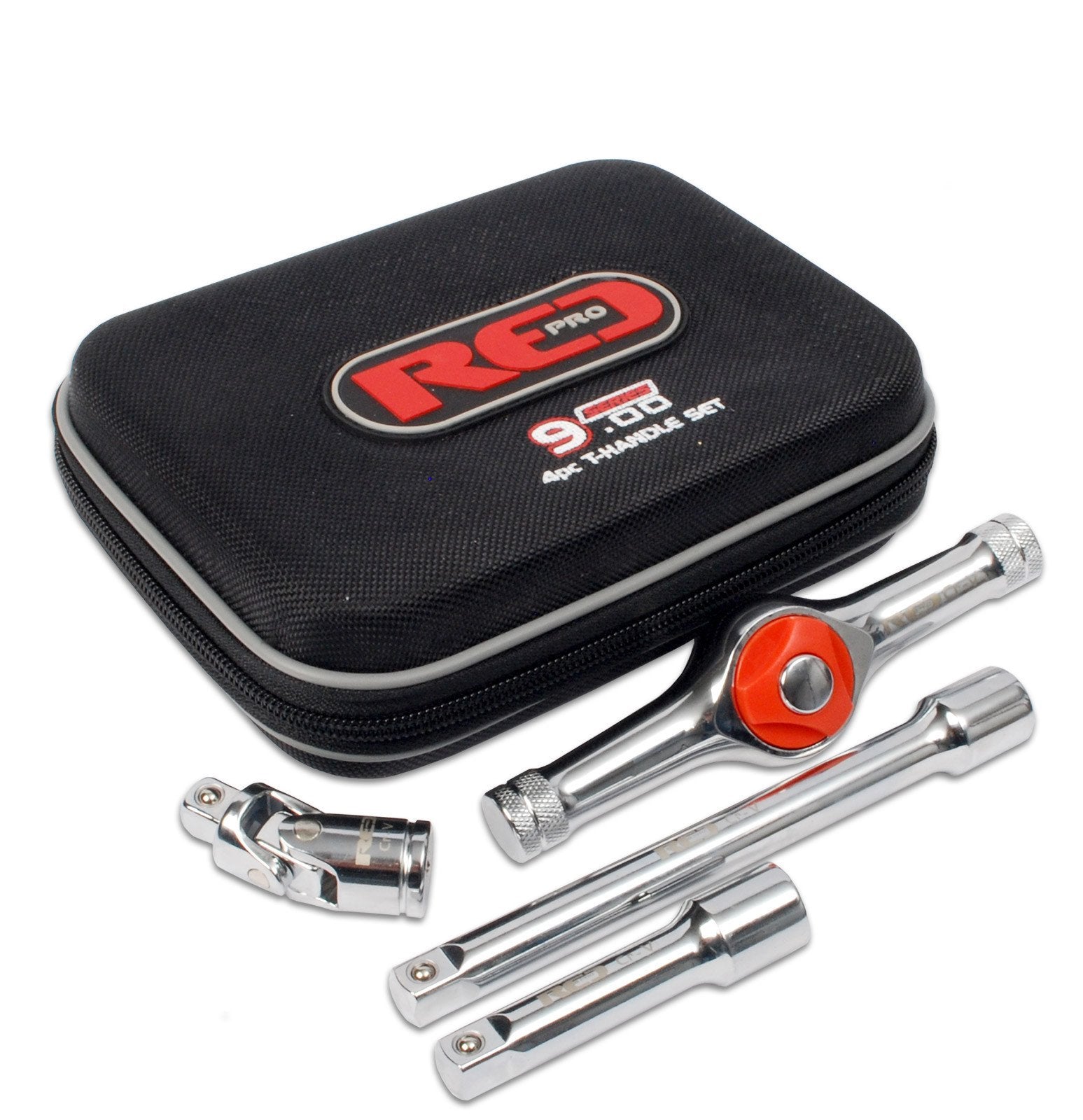 4pc T-Handle Set 3/8" Drive made by Red Pro Tools, sold by In-Excess Ltd