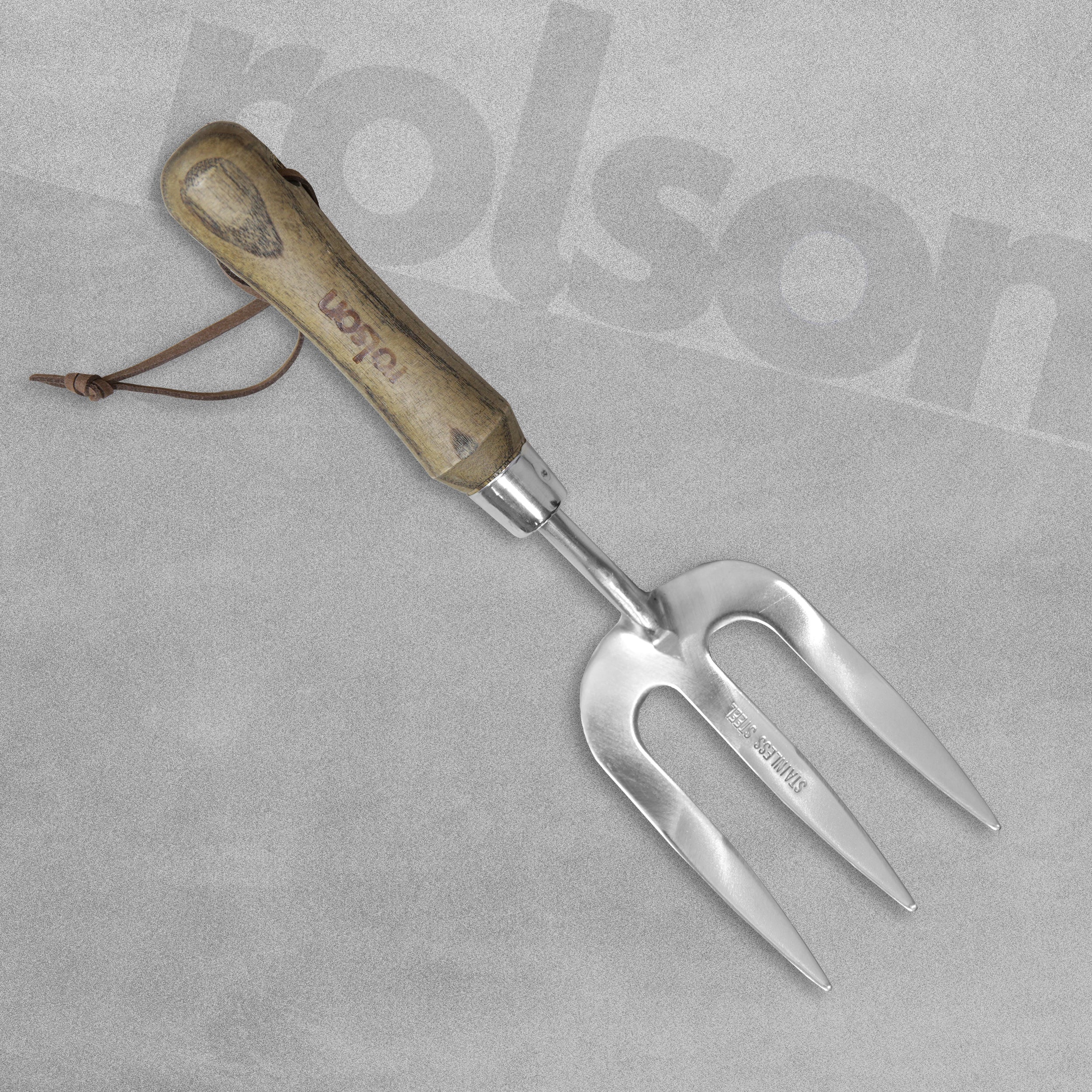 Rolson Stainless Steel Hand Fork with Ash Handle