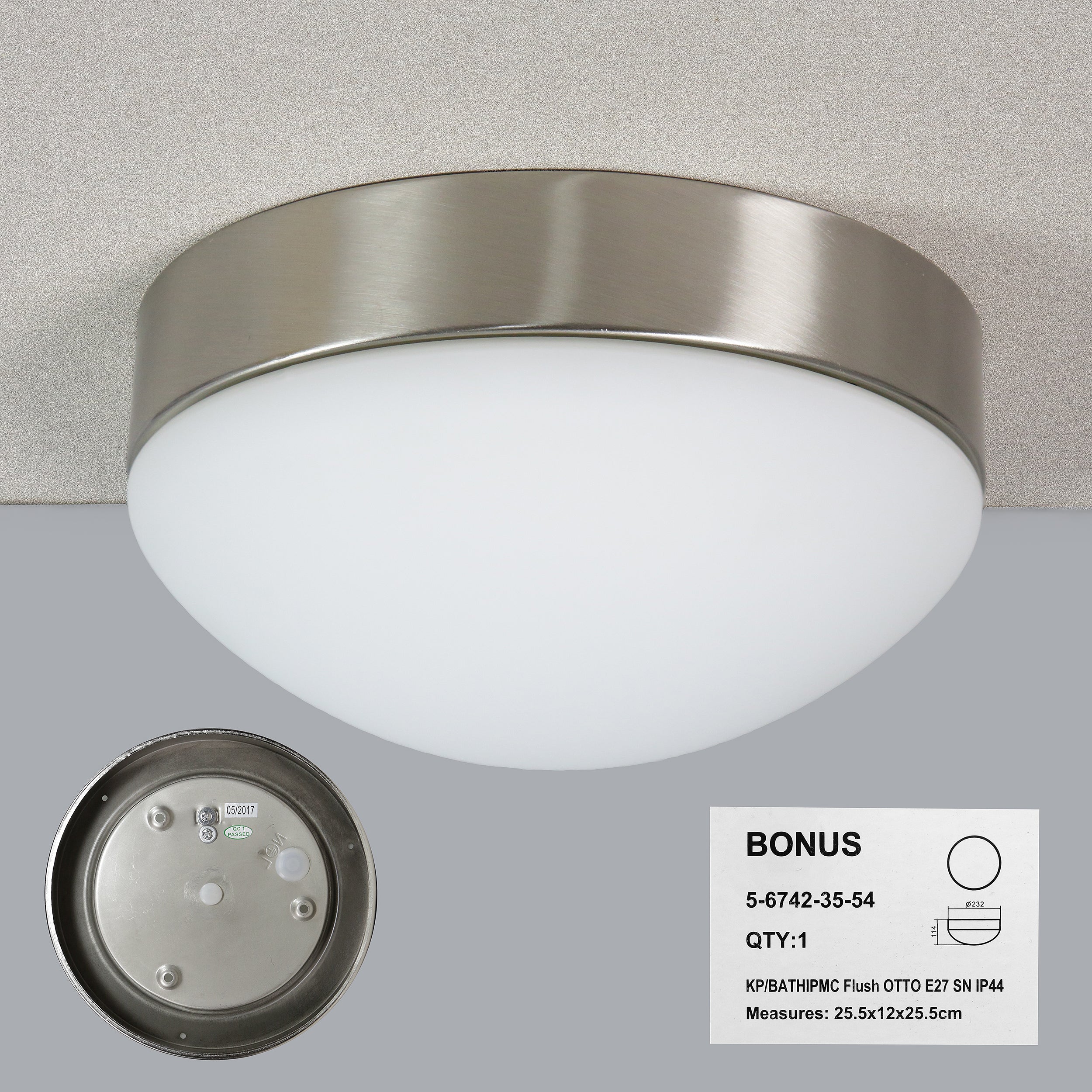 Flush Mount Ceiling Light 25.5x12x25.5 by Bonus, sold by In-Excess