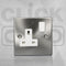 Scolmore Click Deco 13A Victorian Satin Chrome Single Switched Socket