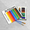 Artiizan Acrylic Paint Set - Pack of 24 12ml Tubes with Brushes, Canvas Panels & Mixing Palette