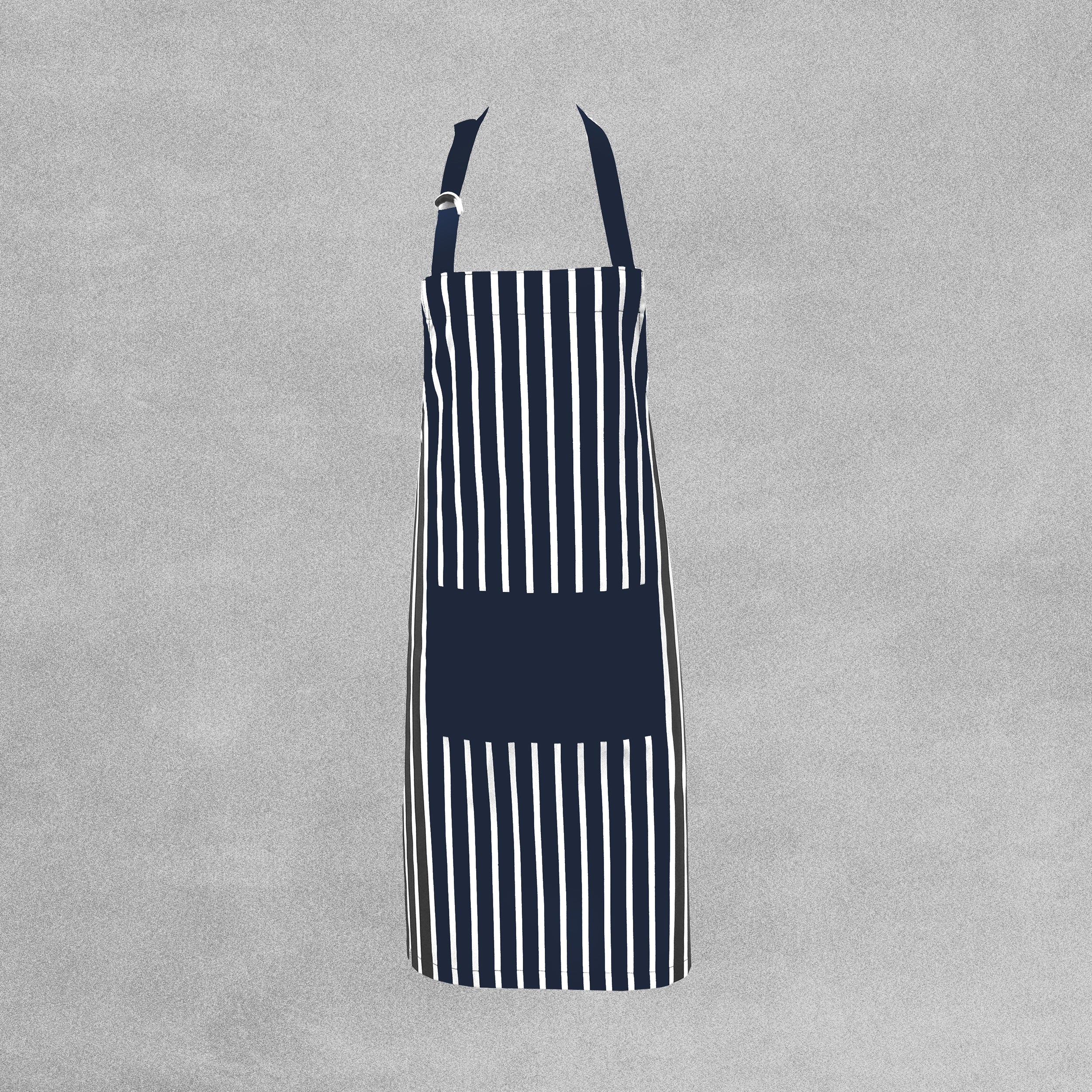 Clay Roberts Deluxe Collection Traditional Kitchen Apron - Blue Stripe