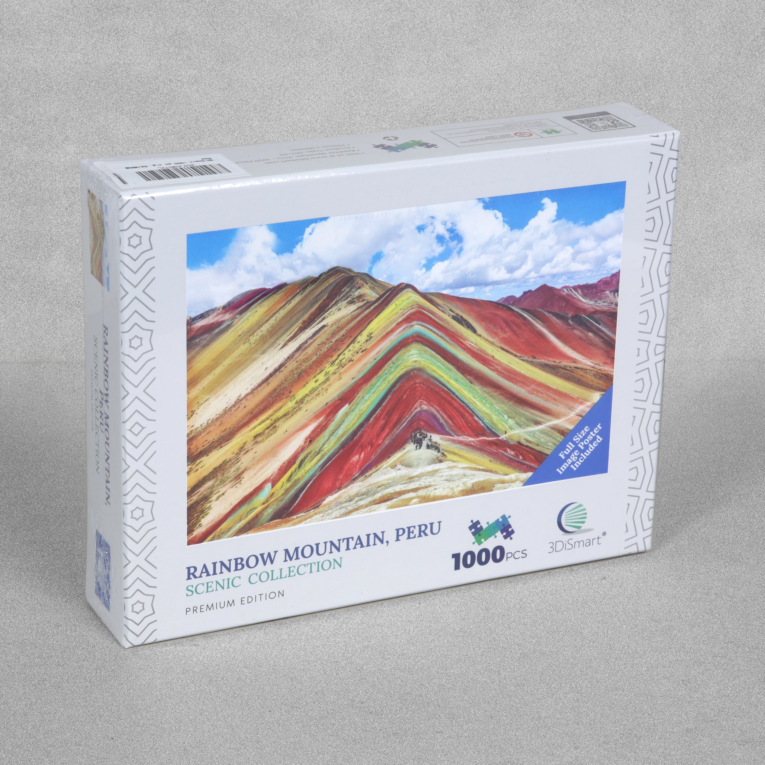 1000 Piece Jigsaw Puzzle Rainbow Mountain, Peru