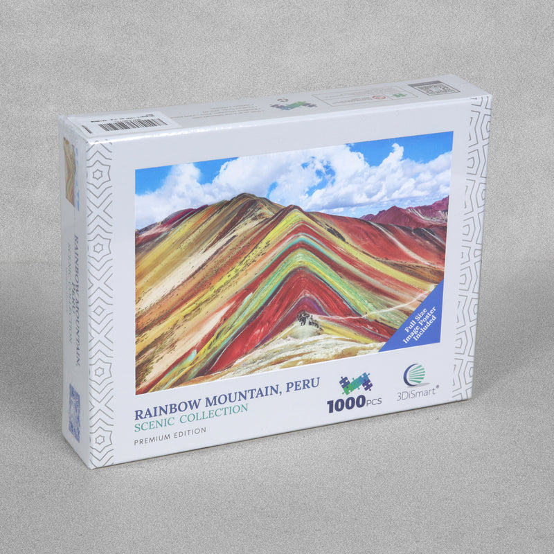 1000 Piece Jigsaw Puzzle Rainbow Mountain, Peru