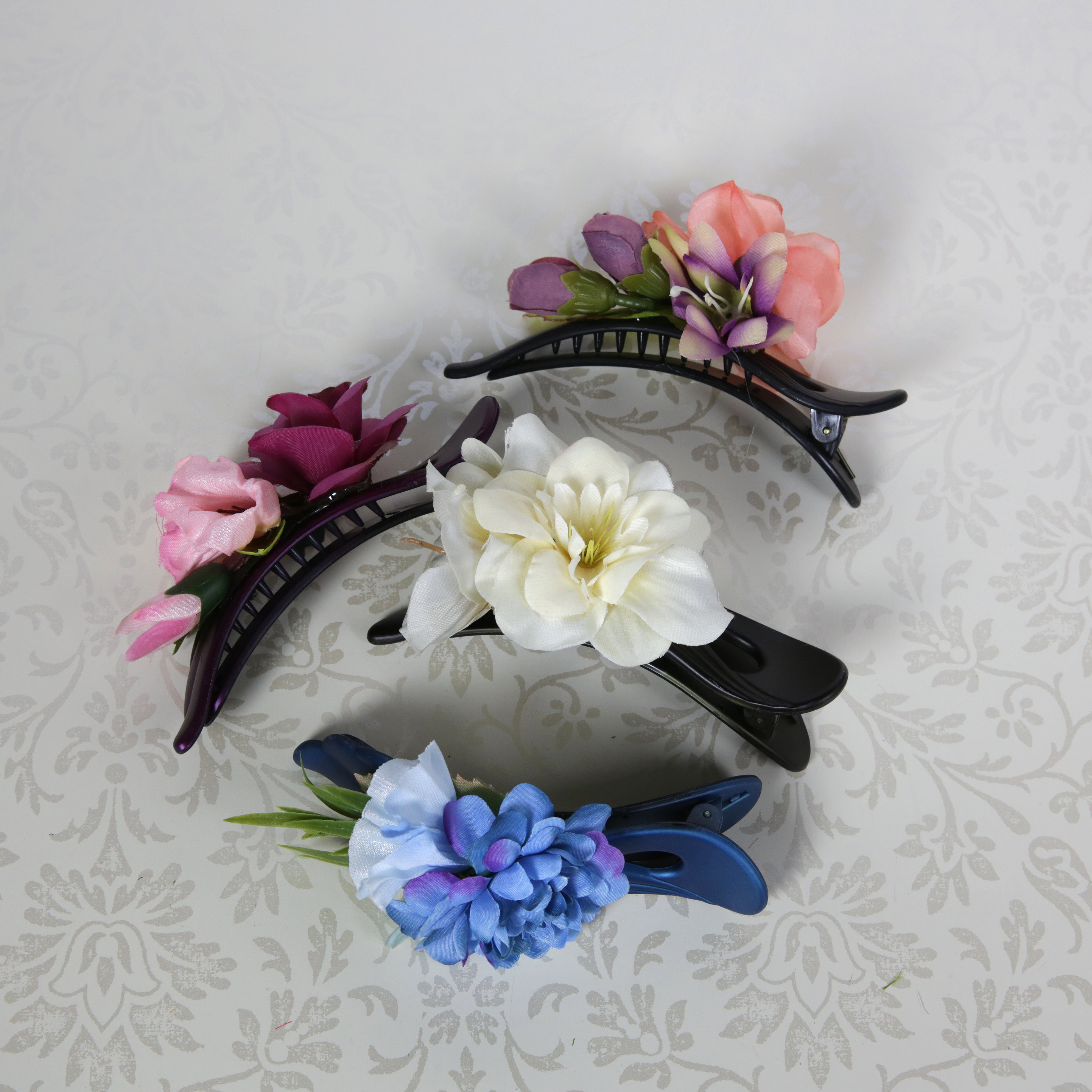 Flower Hair Clips  - Pack of 12