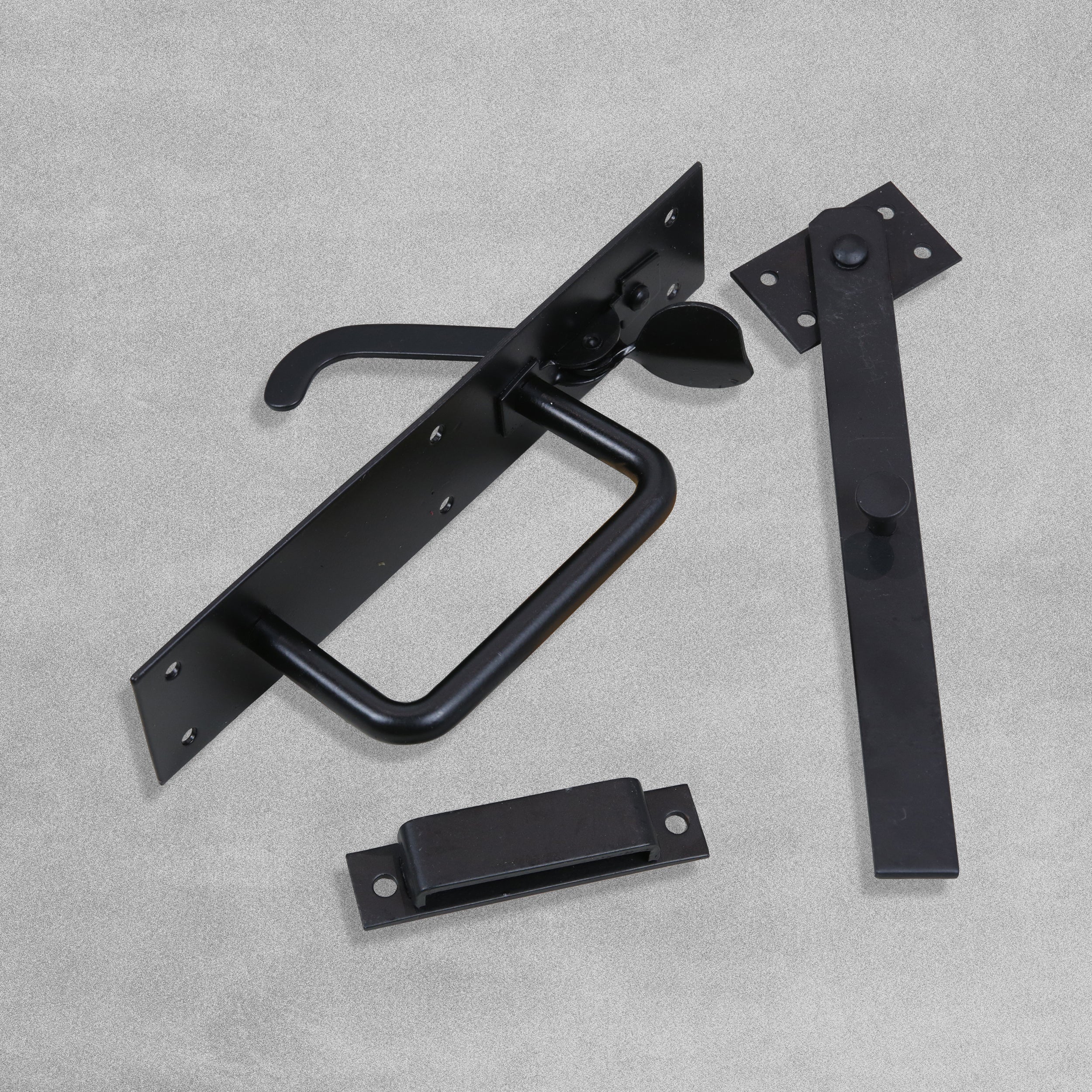 Heavy Duty Suffolk Latch Black 220mm