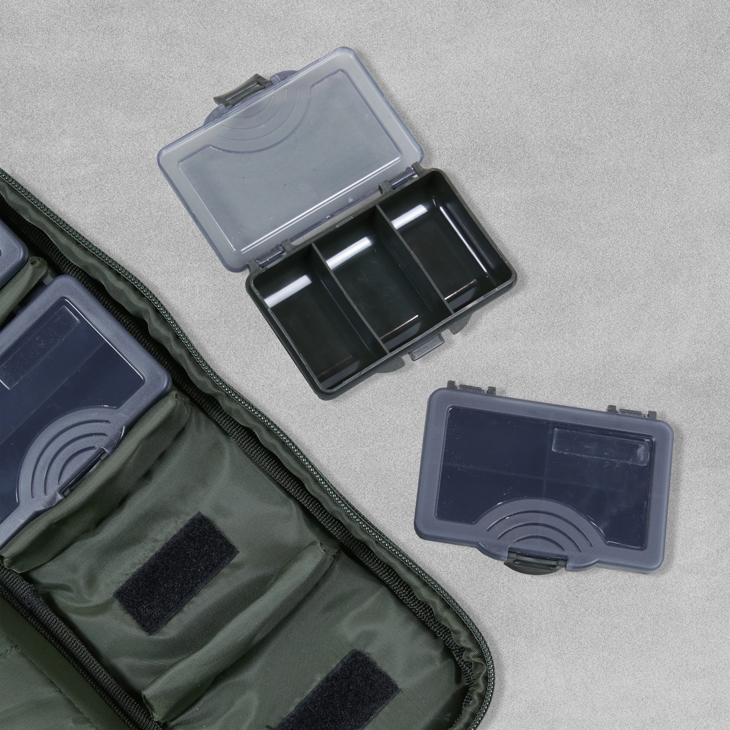 CarpZone Fishing Rig Accessory Pouch With Storage Boxes