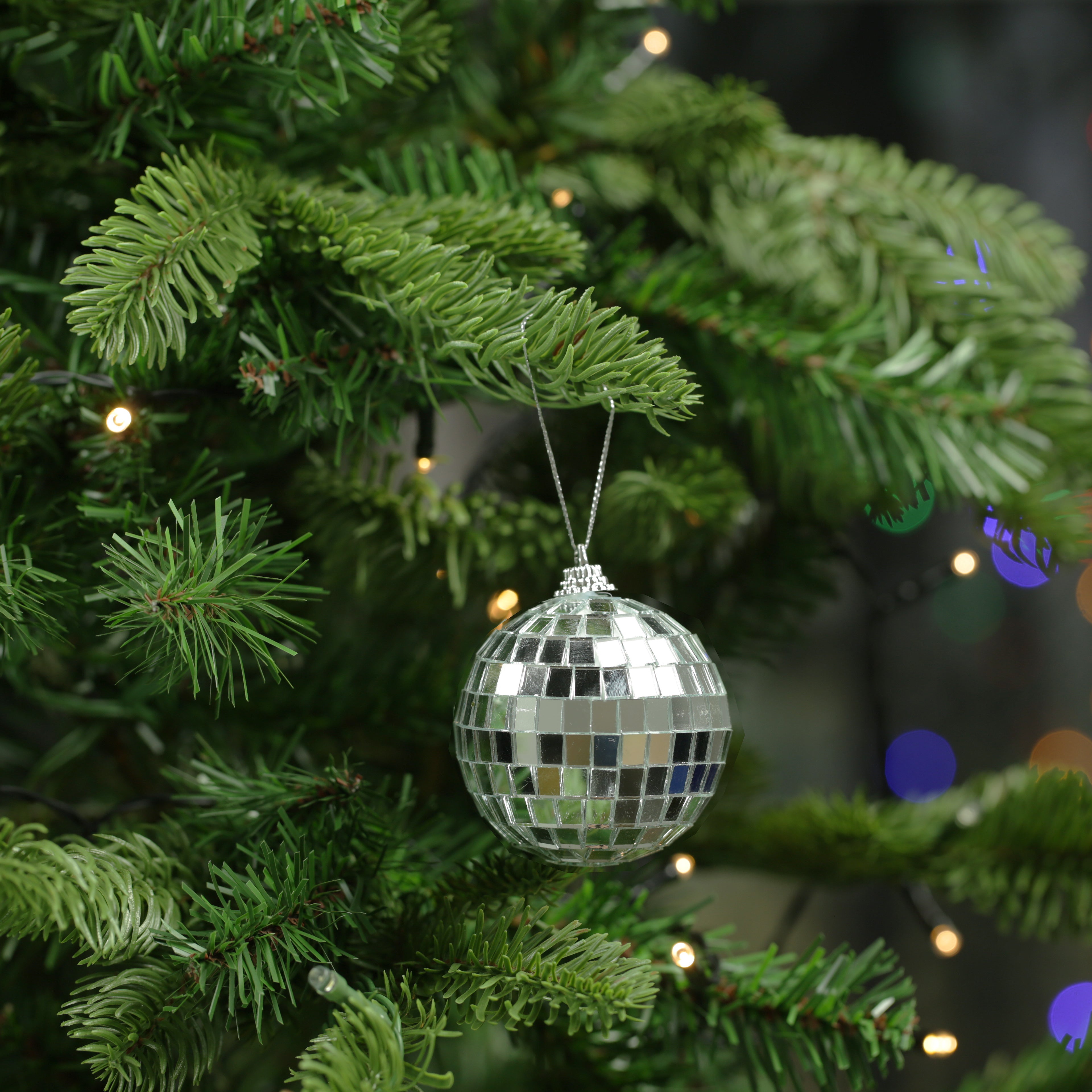 Mirror Ball Disco Bauble - Set of 6