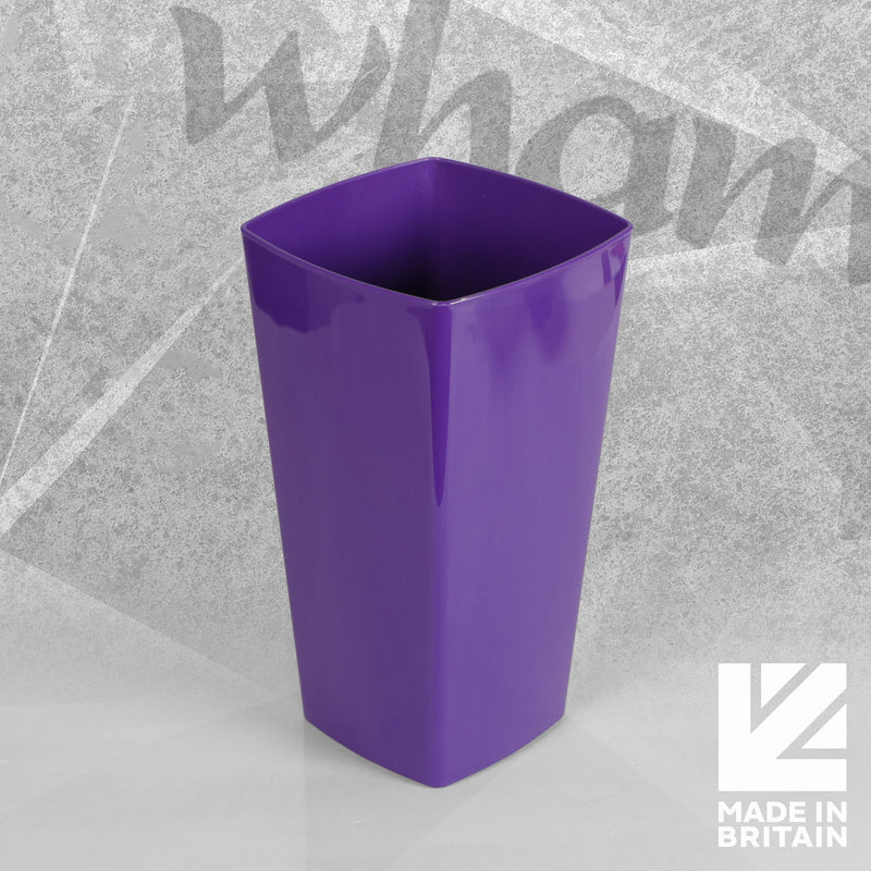 Studio 16cm Tall Square Indoor Planter Cover - Violet by Wham, sold by In-Excess