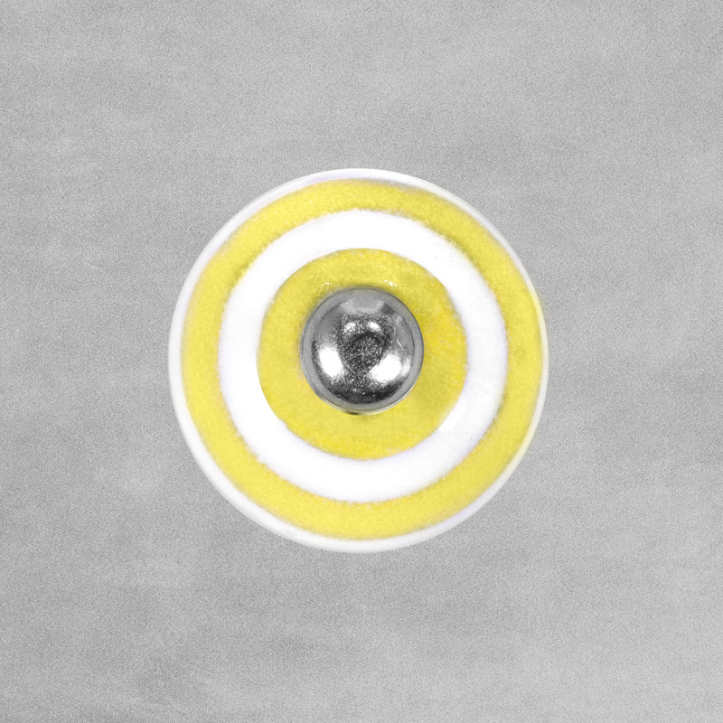 Striped Ceramic Cupboard Door / Drawer Knobs - 45mm Width