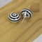 Striped Ceramic Cupboard Door / Drawer Knobs - 45mm Width