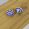 Striped Ceramic Cupboard Door / Drawer Knobs - 45mm Width