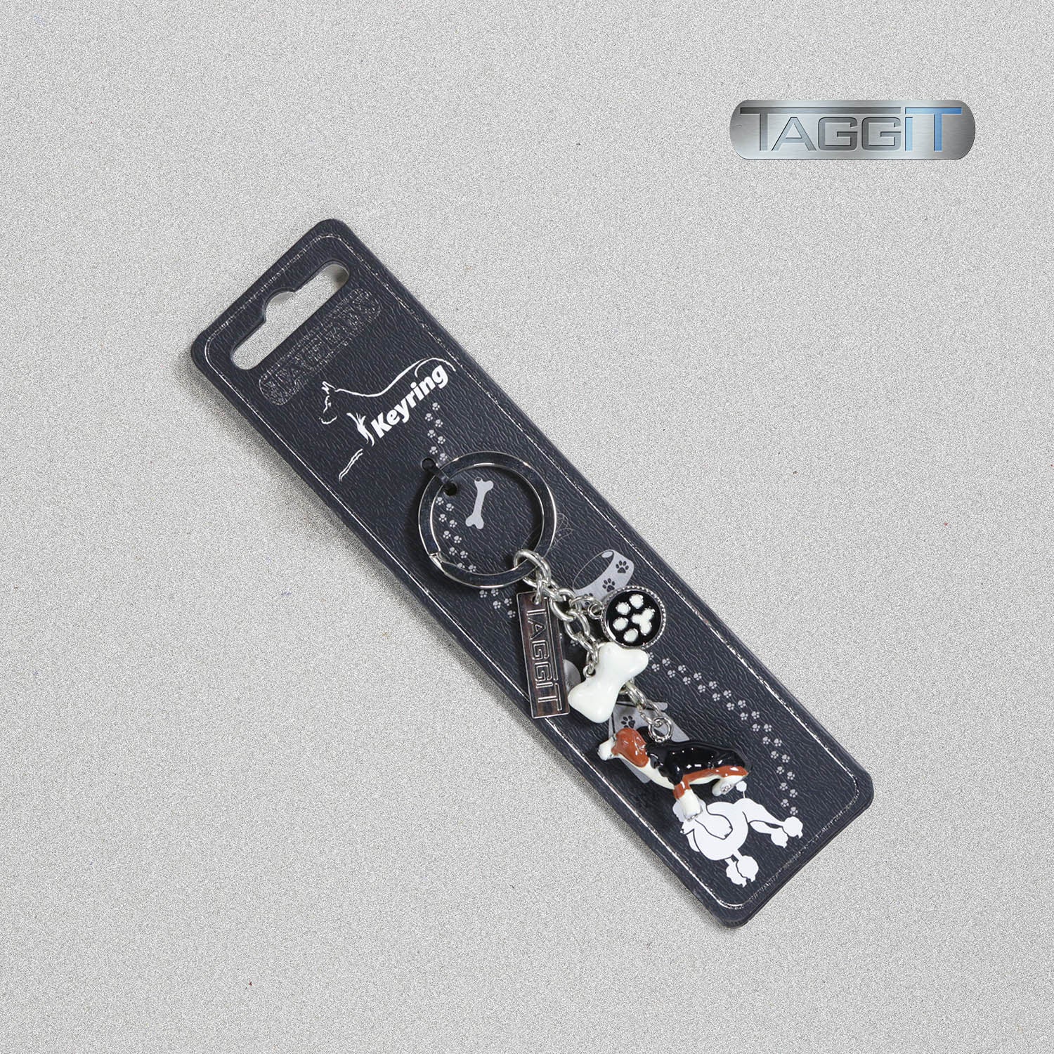 Enamel Dog Breed Keyring by Taggit, sold by In-Excess