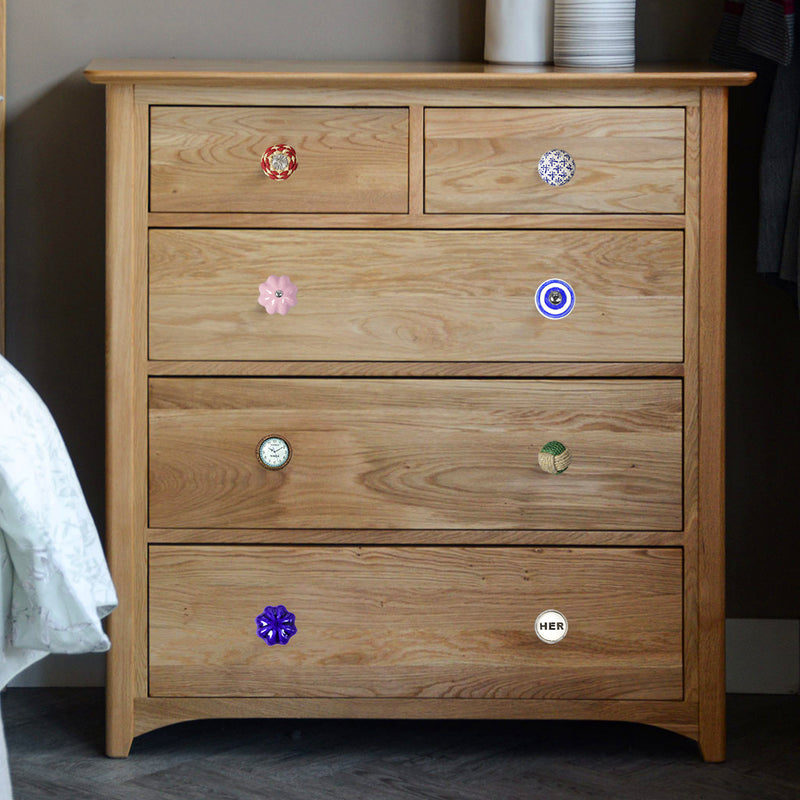 Ceramic Cupboard Door / Drawer Knobs - 45mm Width
