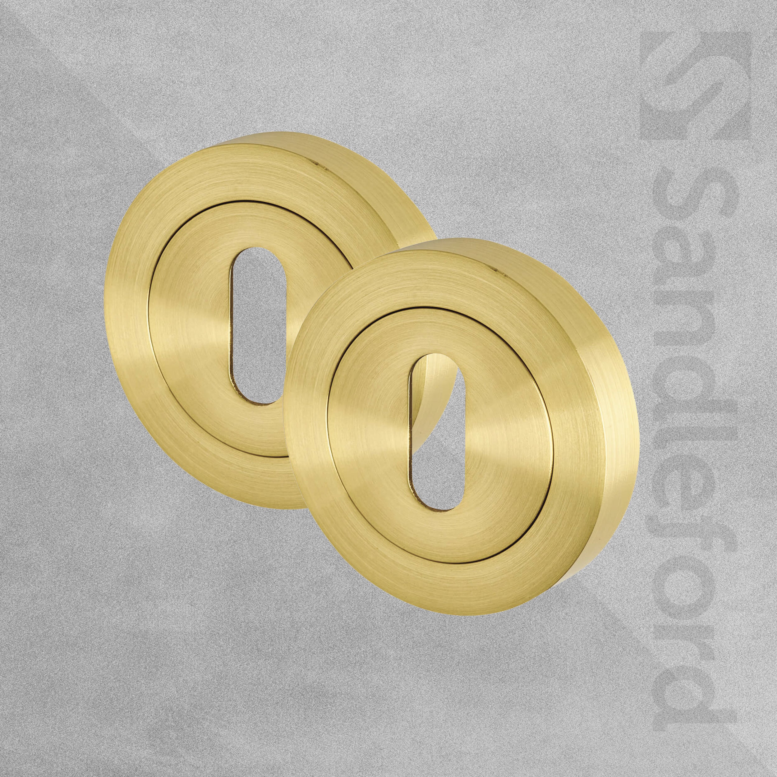 Sandleford - Keyhole Escutcheon Polished Brass 55mm