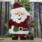 Waving Santa Tinsel large wall Decoration