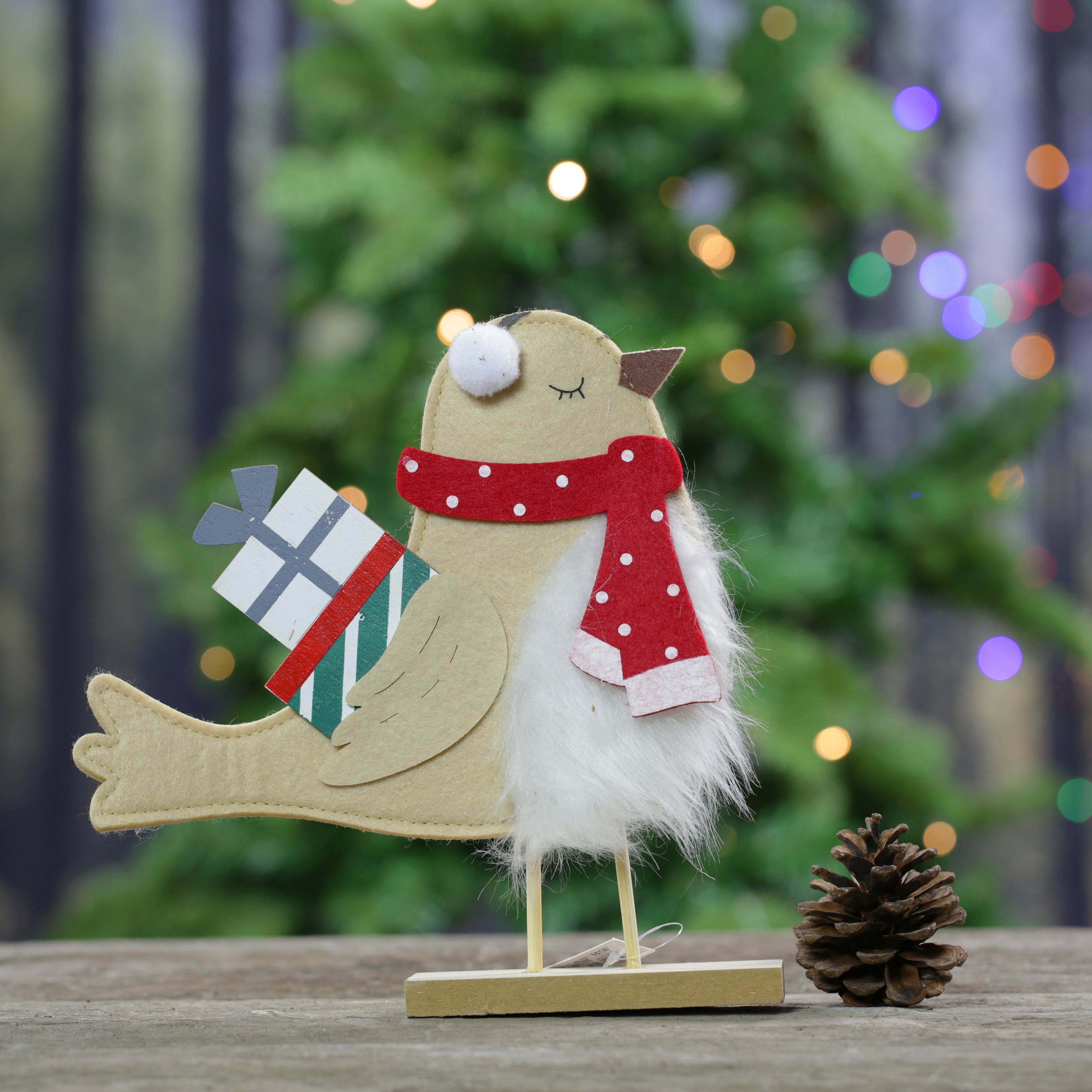 Felt Bird Christmas Ornament