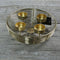 Heavy Gilt Circular Basket Candle Holder - Medium