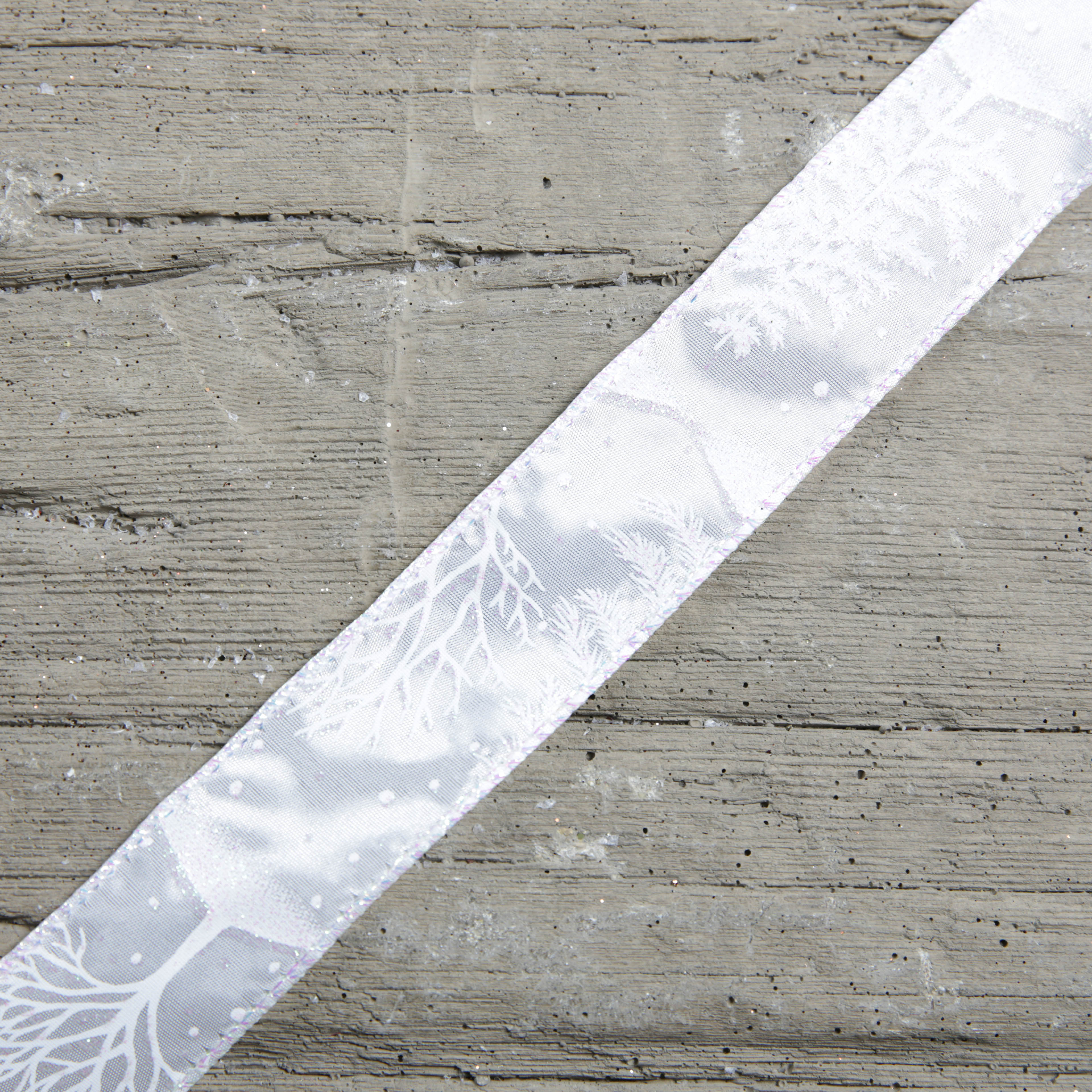 Christmas Print Rustic Wired Ribbon 2.7m 6 Designs Colours Available