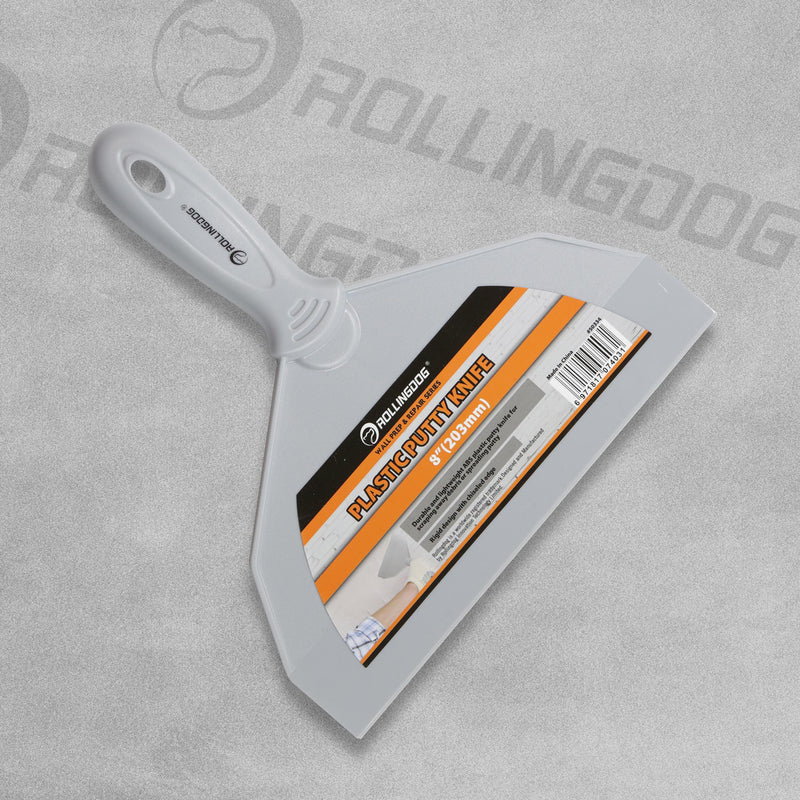 Rollingdog Plastic Putty Knife, 3" 6" or 8"