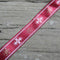 Christmas Print Rustic Ribbon 2.5m Burgundy - 3 Designs Available