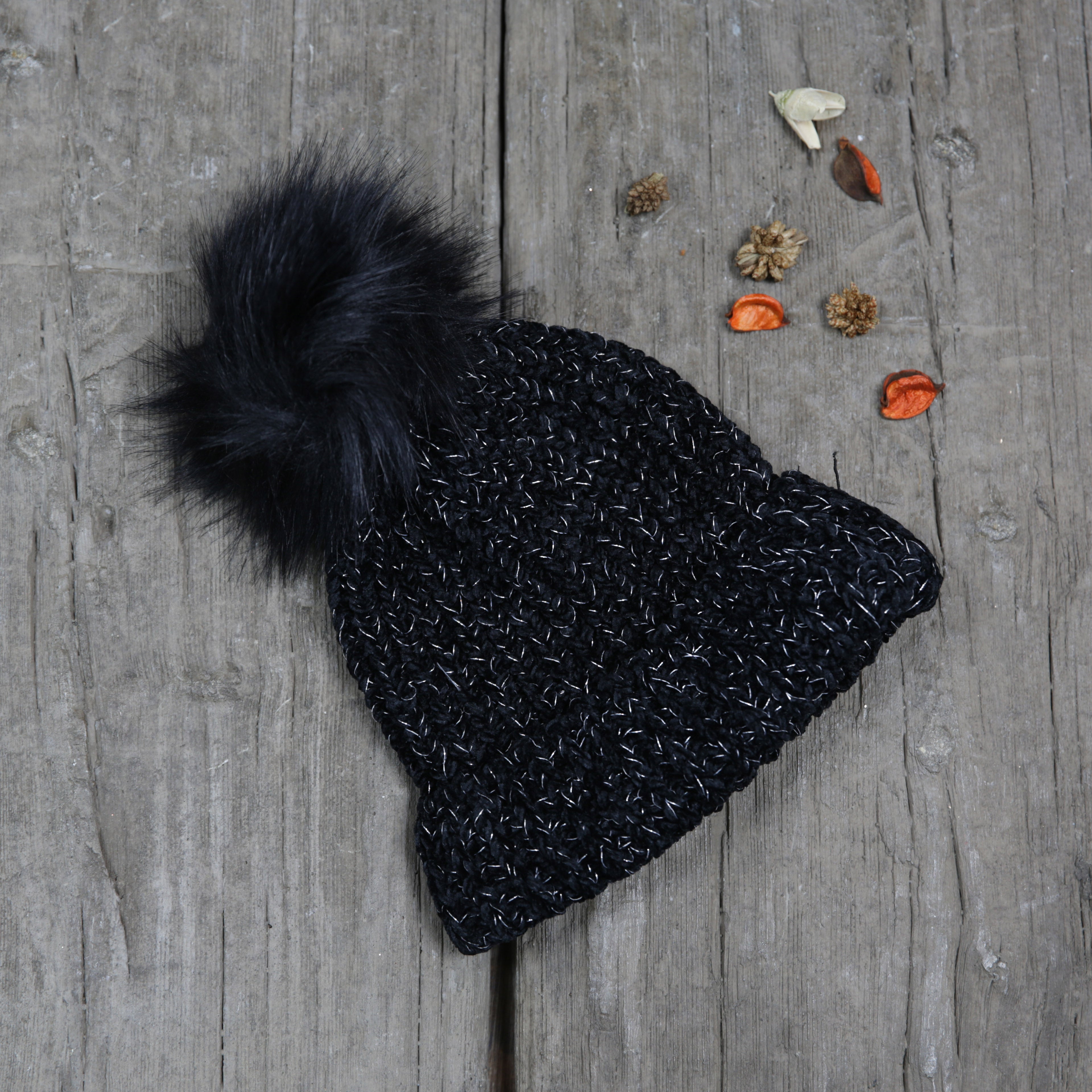 Soft Chenille Pom Pom Hat