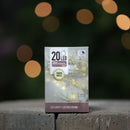 20 Warm White LED Indoor String Light with Timer Function - 220cm