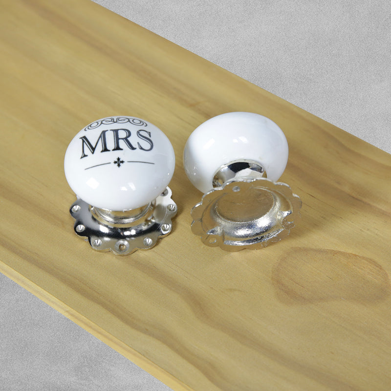Porcelain Door Knobs - large 60mm Width