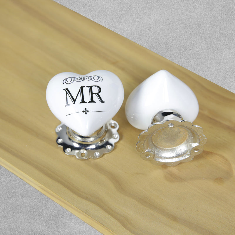 Porcelain Door Knobs - large 60mm Width
