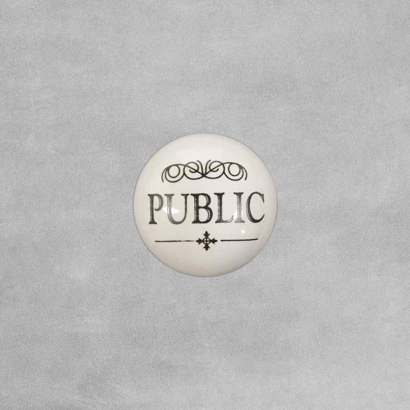 Porcelain Door Knobs - large 60mm Width