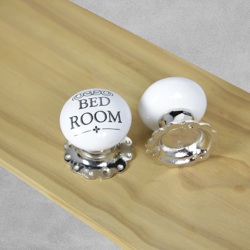 Porcelain Door Knobs - large 60mm Width
