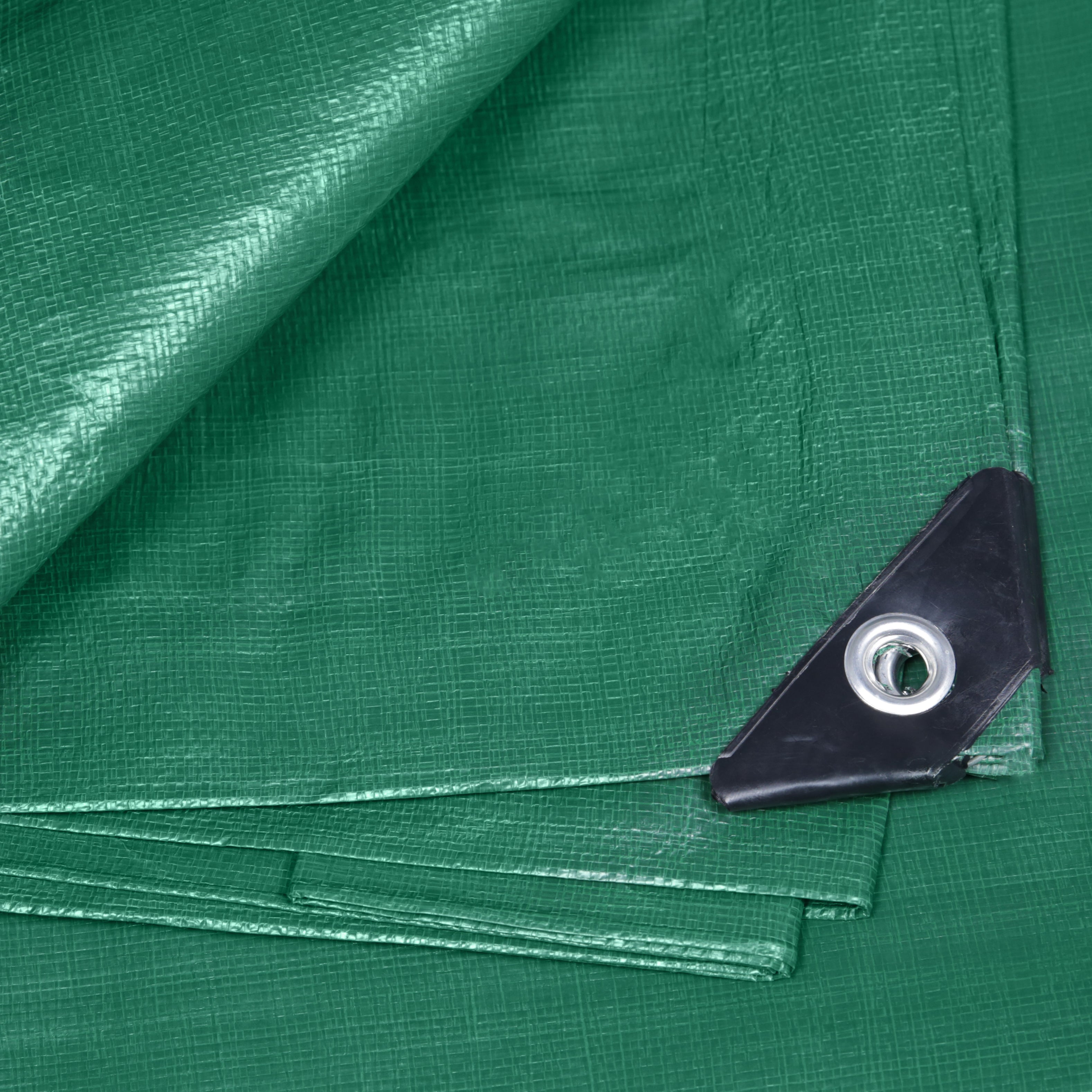Super Covers Heavy Duty Tarpaulin 175gsm Green/Black - Various Sizes Available