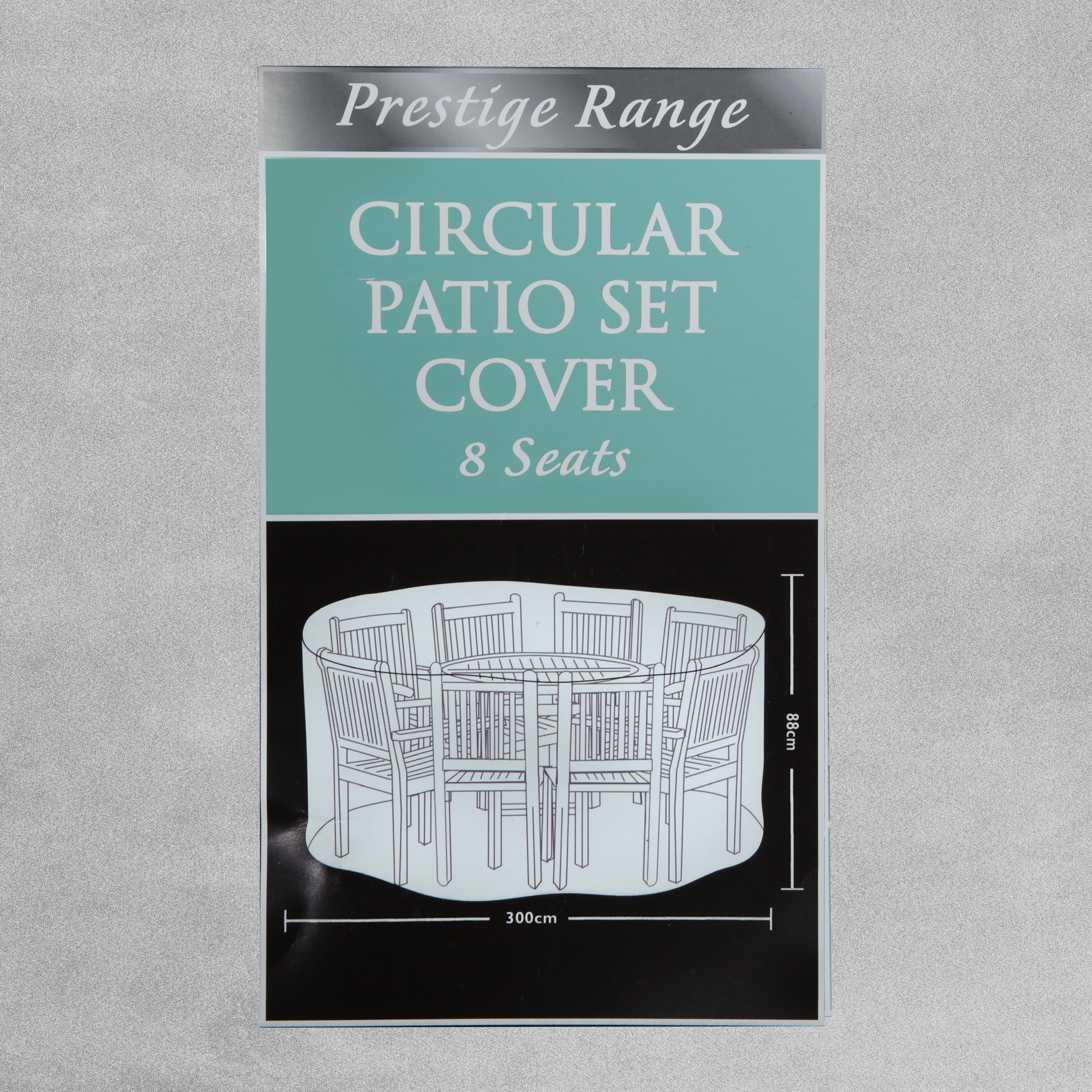 Tom Chambers Prestige Range Garden Covers - Circular Patio Set Cover 8 Seats - Green