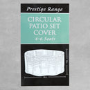 Tom Chambers Prestige Range Garden Covers - Circular Patio Set Cover 4-6 Seats - Grey