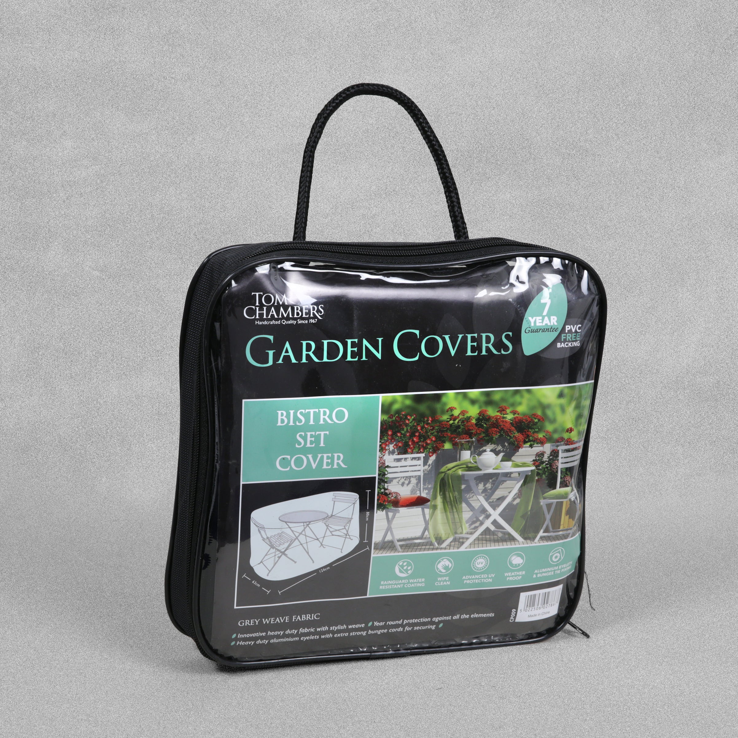 Tom Chambers Prestige Range Garden Covers - Bistro Set Cover - Grey