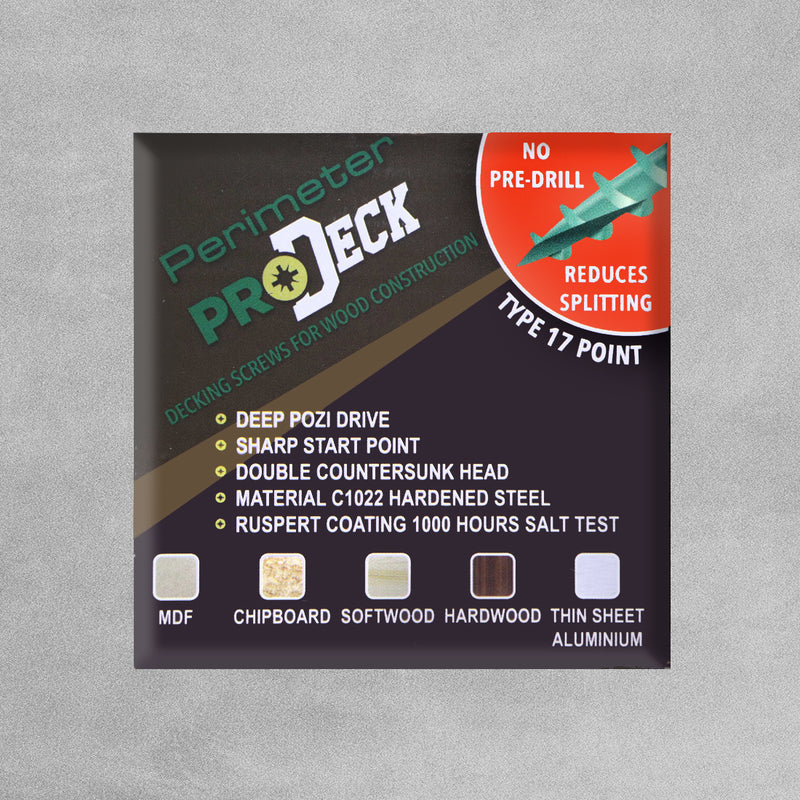 Perimeter ProDeck Decking Screws 4.5 x 65mm - Pack of 200
