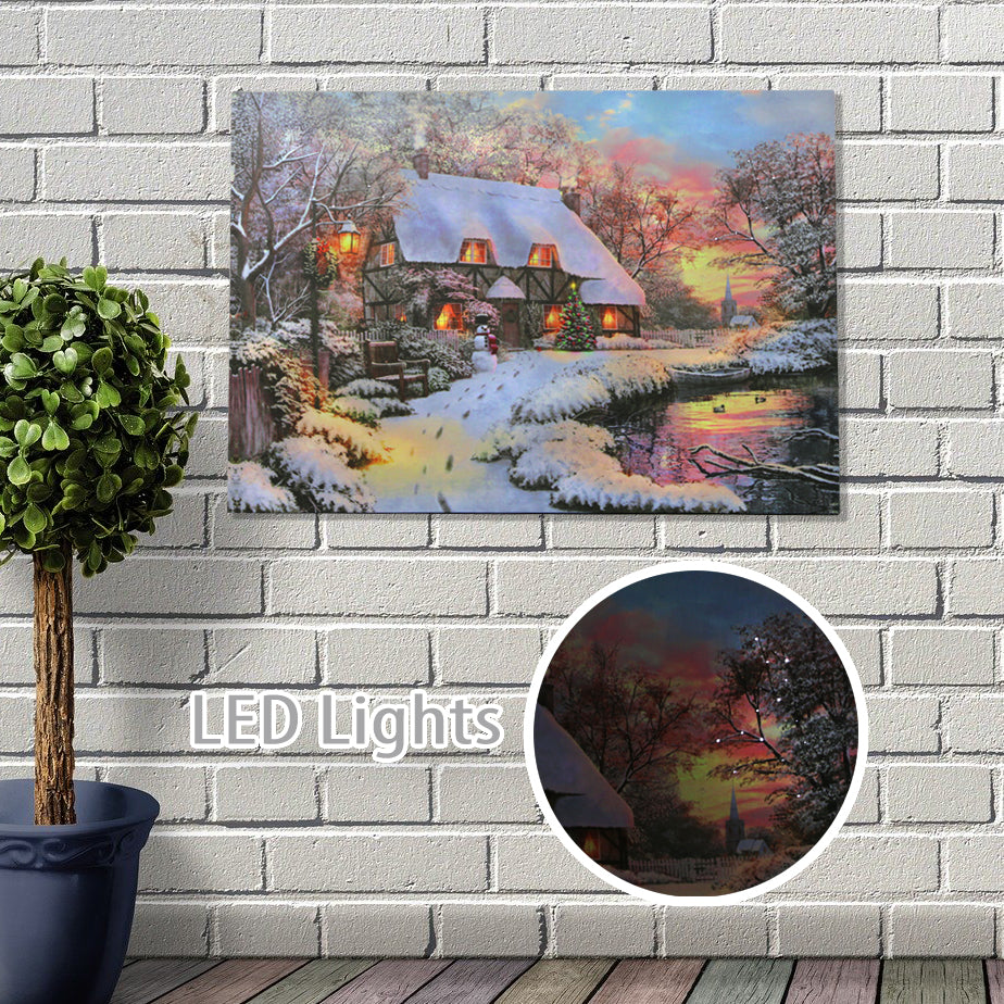 LED Canvas Print - Winter Scene by Noma, sold by In-Excess