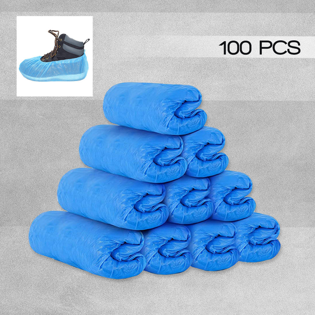 CPE 14" Disposable Plastic Overshoes - Pack of 100