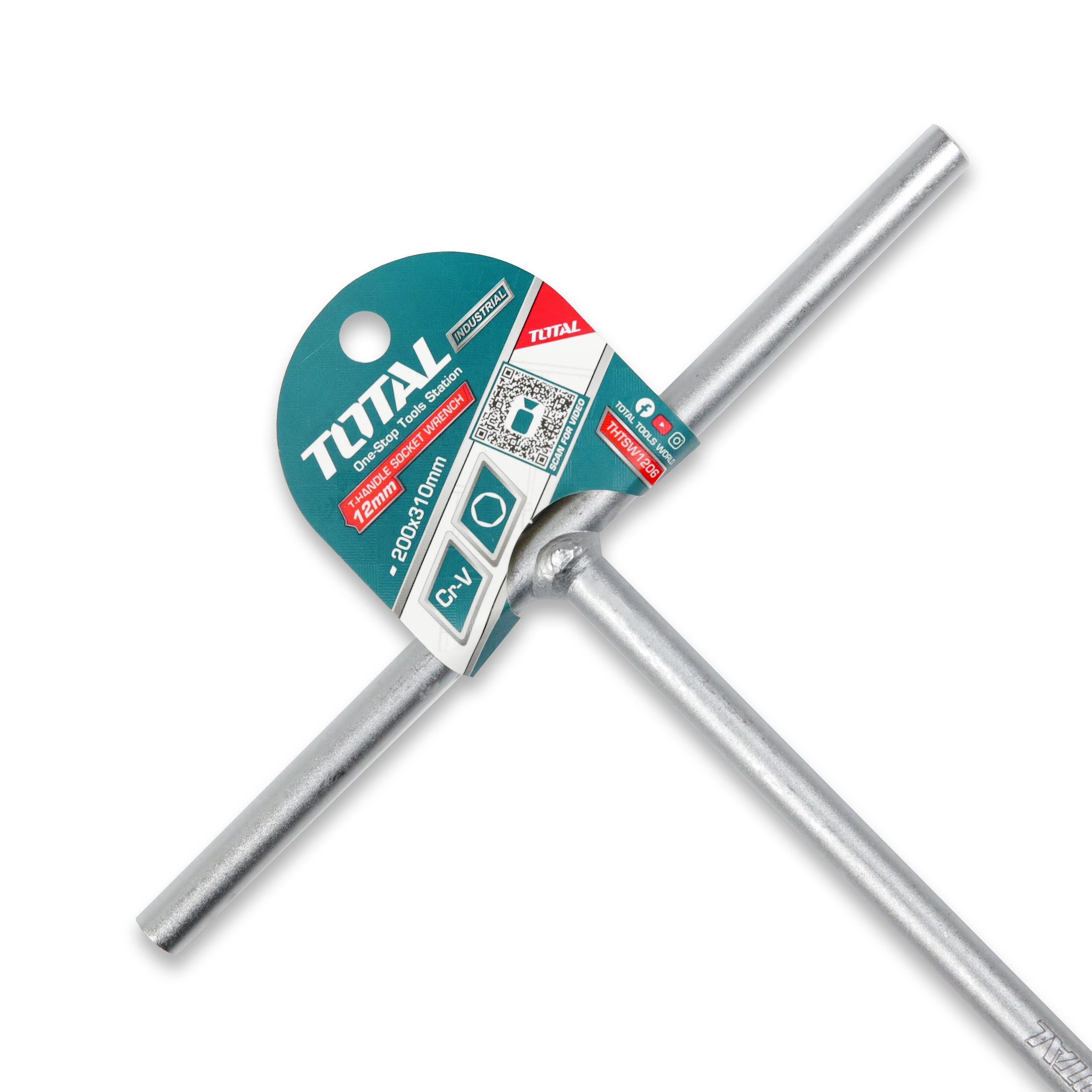 Total T Handle Socket Wrench 12mm - THTSW1206