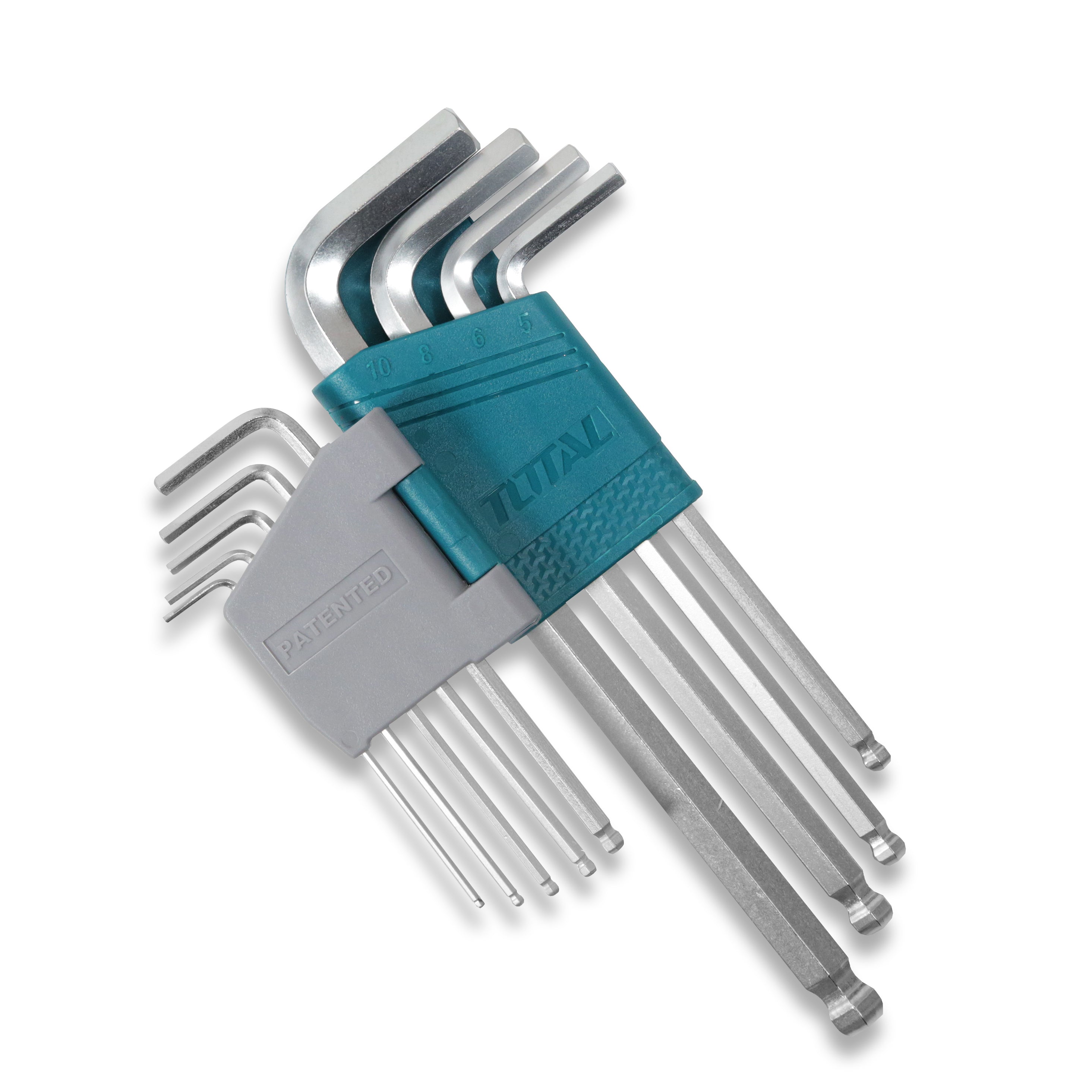 Total 9 Piece Ball Point Hex Key Set - 1.5-10mm - THT106291