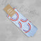 Urban Eccentric Ladies Full Terry Welly Socks Blue Rainbow - 1 Pair