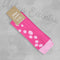Urban Eccentric Ladies Full Terry Welly Socks Pink Bubbles - 1 Pair