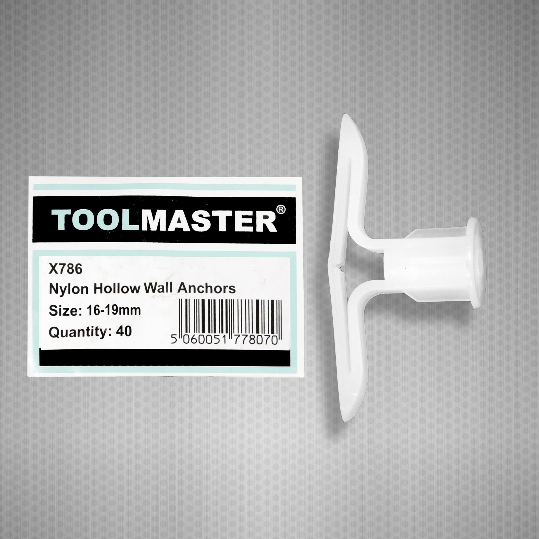Toolmaster Nylon Hollow Wall Anchors - Size 16-19mm