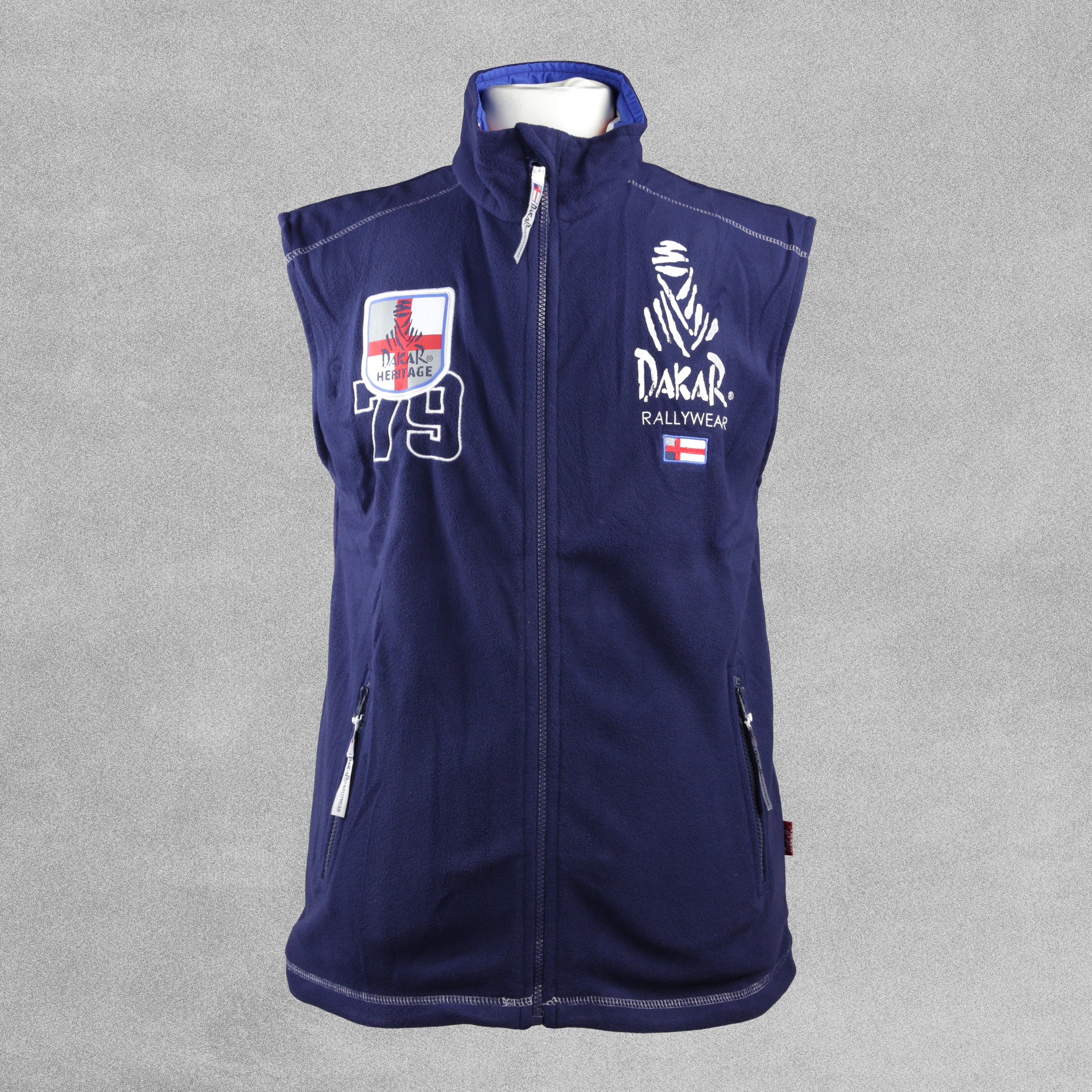 Official Dakar Rallywear Fleece Bodywarmer - Navy