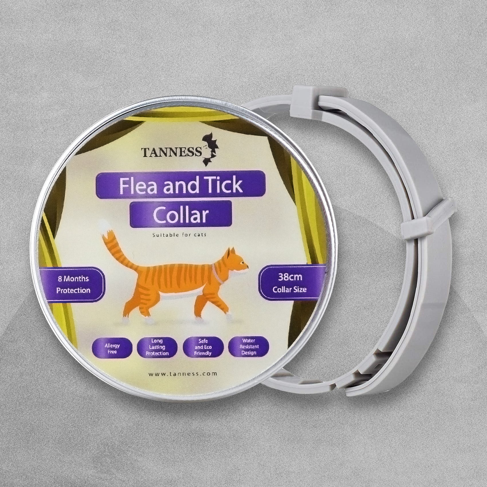 Tanness Flea and Tick Collar for Pets - Small 38cm