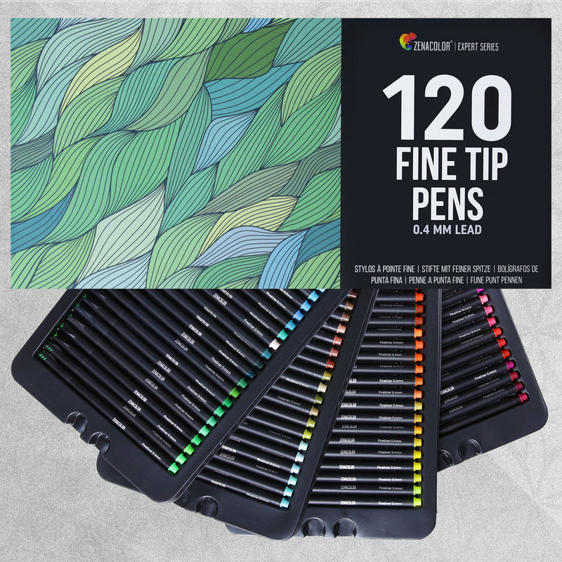 Zenacolor Fine Tip Pens - Pack of 120