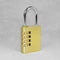 Brass Combination Padlock 40mm