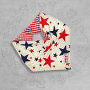 Skibz Original Bandana Baby Bib - Red White Blue Star