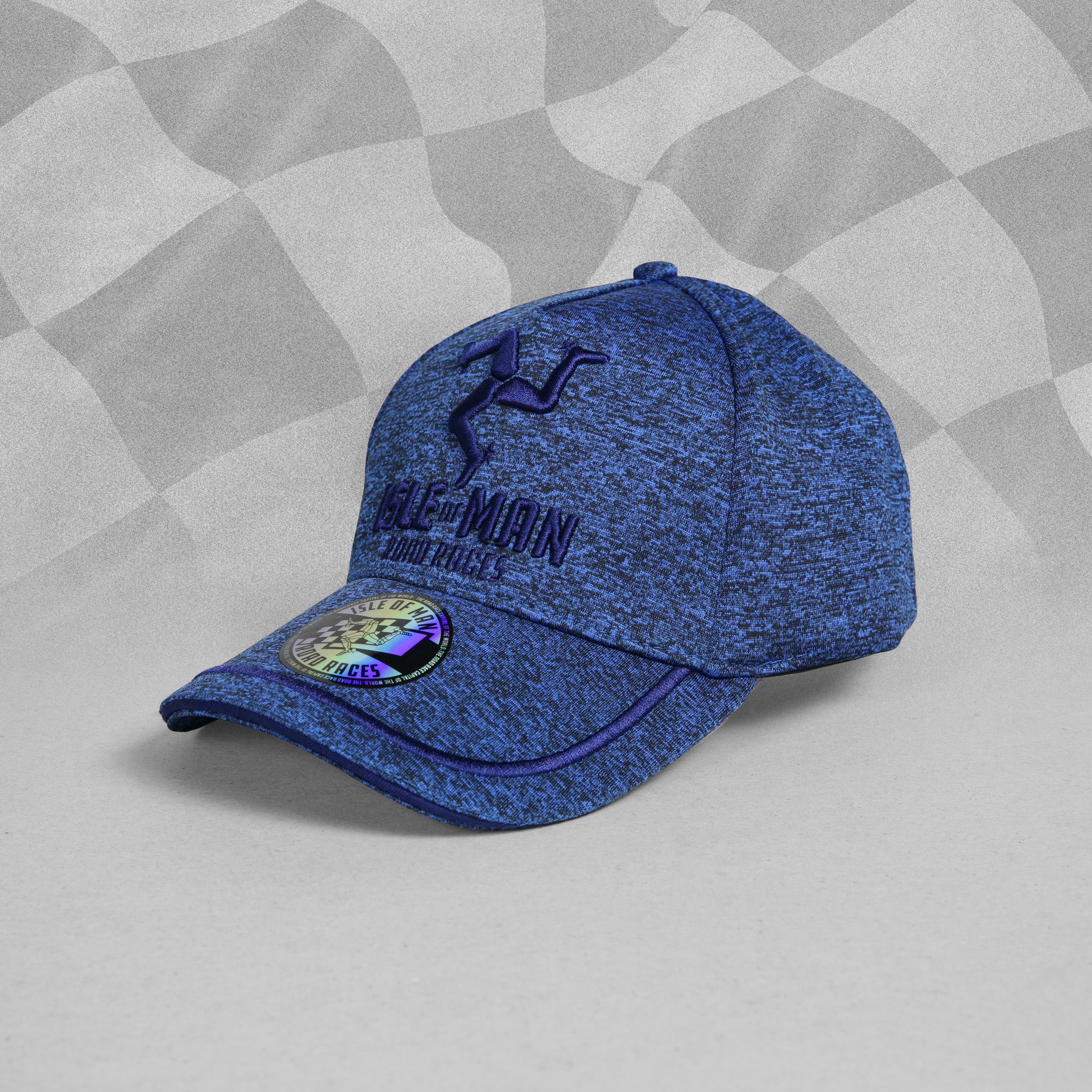 Isle of Man Road Races Blue Marl Baseball Cap